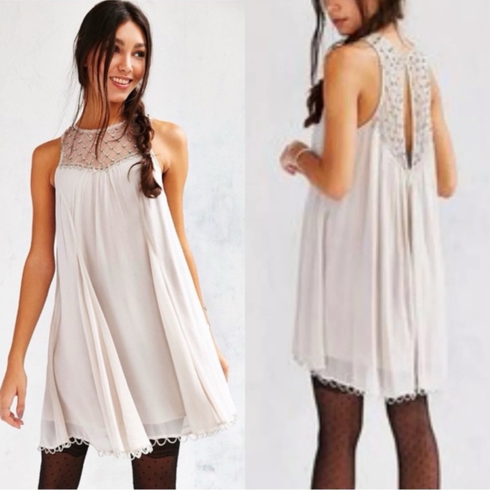 Kimchi Blue Glynda Embellished Trapeze Dress